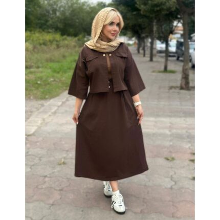 ست کت و دامن کتان ملورین