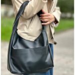 کیف چرم مصنوعی چرم مشکی