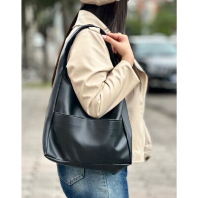 کیف چرم مصنوعی چرم مشکی