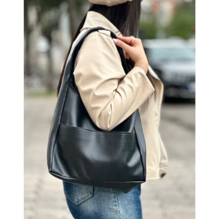 کیف چرم مصنوعی چرم مشکی