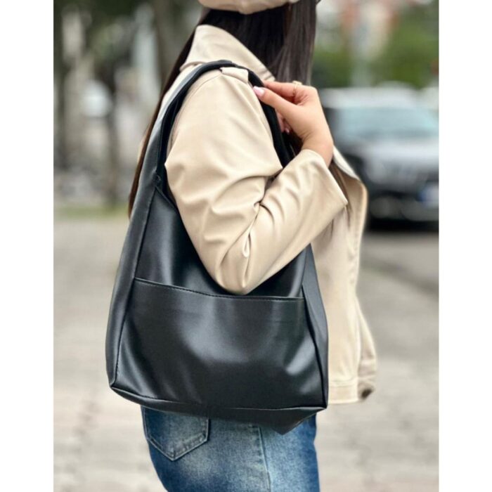 کیف چرم مصنوعی چرم مشکی