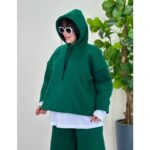 ست سه تیکه دخترونه هودی شلوار