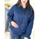 سوییشرت جلو باز زیپدار ملورین