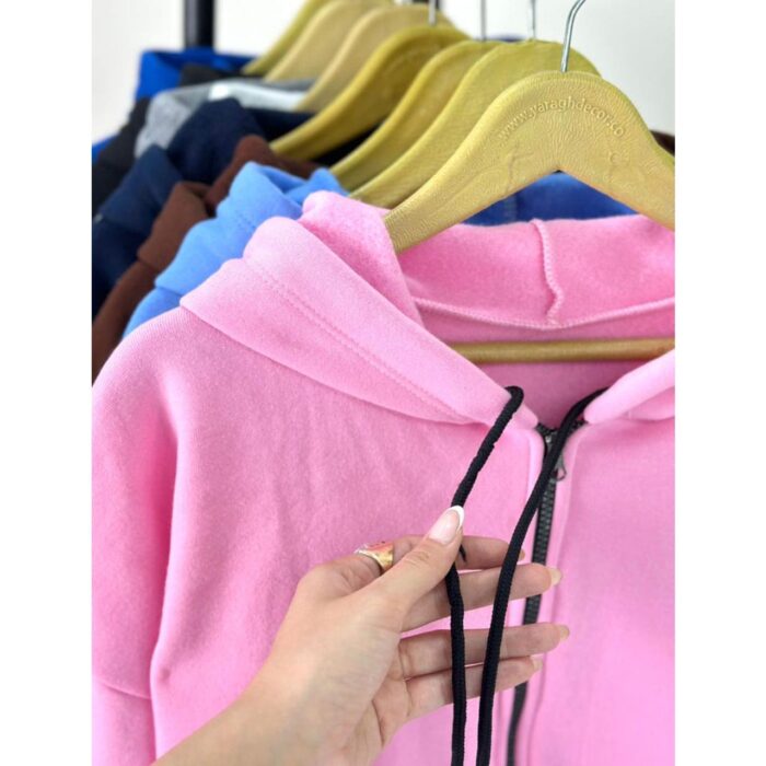 سوییشرت جلو باز زیپدار ملورین