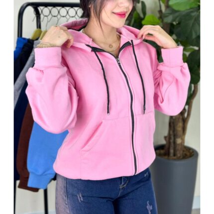 سوییشرت جلو باز زیپدار ملورین