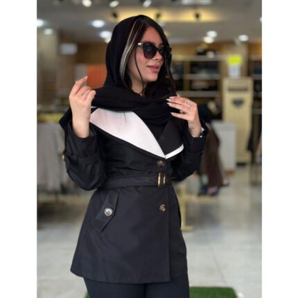 بارونی زنانه یقه دار مرکز خرید ملورین