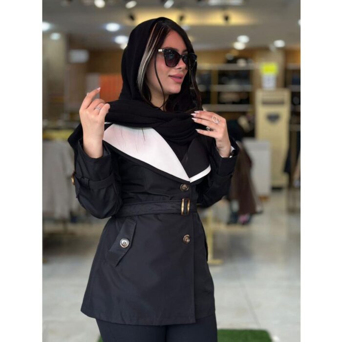 بارونی زنانه یقه دار مرکز خرید ملورین