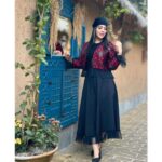 کت و سارافون یلدایی قرمز ملورین