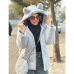 پالتو تدی دخترونه به همراه کیف ملورین