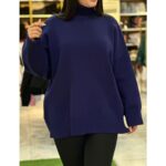 بافت یقه اسکی دخترنه تک رنگ ملورین