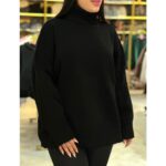 بافت یقه اسکی دخترنه تک رنگ ملورین