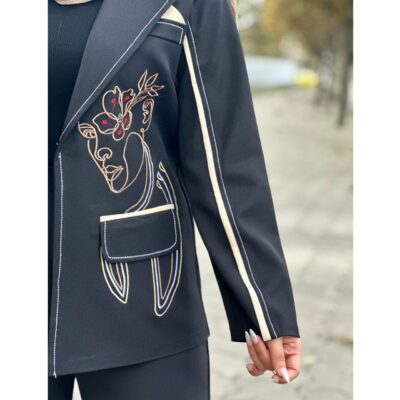 کت گلدوزی مجلسی زنانه