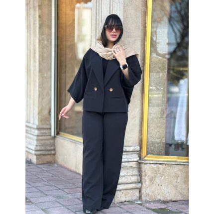 کت و شلوار مازراتی مشکی ملورین