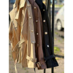 بارونی دکمه طلایی دخترونه