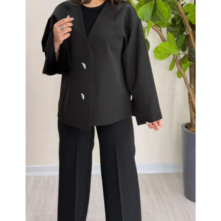 کت آستین کلوش چاک دار مدل سپیده (5919)