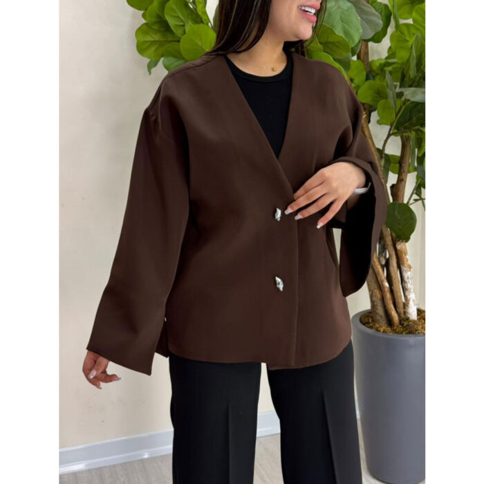 کت آستین کلوش چاک دار مدل سپیده (5919) - Image 2